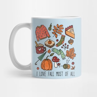 I Love Fall Most of All Mug